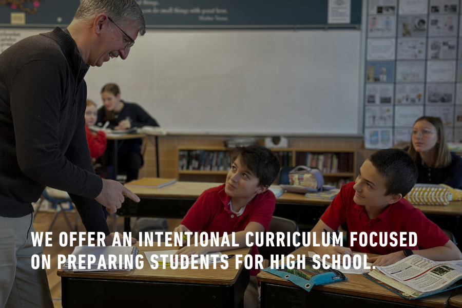 INTENTIONAL CURRICULUM FOCUSED ON PREPARING STUDENTS FOR HIGH SCHOOL